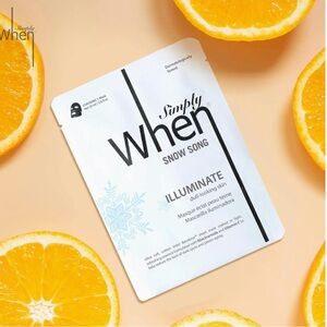 Simply When (6) Snow Song Illuminate Mask- 6 Pack